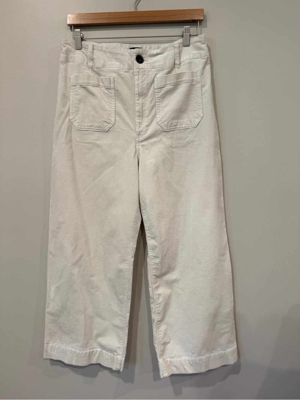 Anthropologie Maeve "The Colette" Wide-Leg Cropped Corduroy Pants